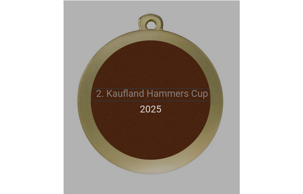 Medaille Fußball D112A Ø 50mm - Gold / 50 mm