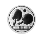 Glas Ständer W19x Schild & Emblem - 19.5 cm / Auswahl Weiß