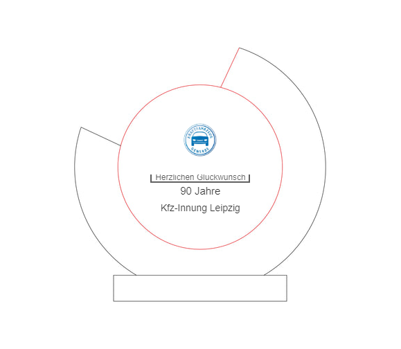 Glas-Holztrophäe 164-51 - 28 cm / Tranparent/Braun