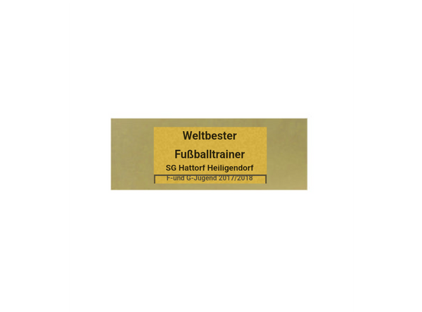 Pokal Fußball 31315 - Gold Silber / 13 cm