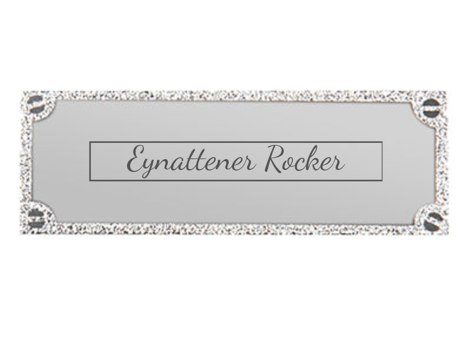 Gravurschild edel in Silber - Silber / 62 x 25 mm