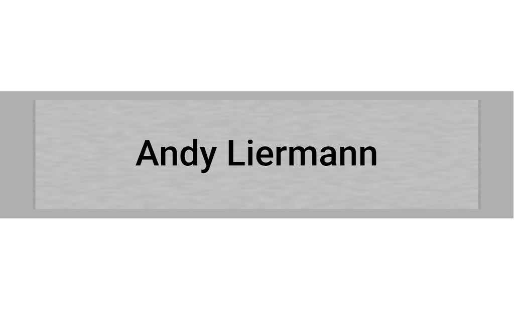 Klingelschild Silber selbstklebend - Silber / 60 x 15 mm