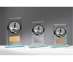 Glas Pokal Schach FG072 - Transparent Schwarz / 19 cm