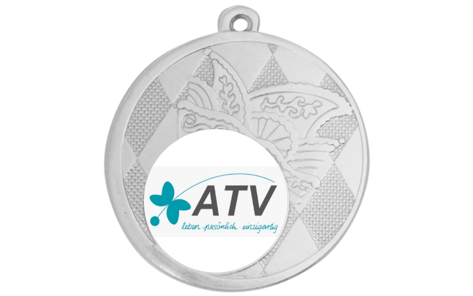 Karnevals Medaille D121 - 50 mm / Silber