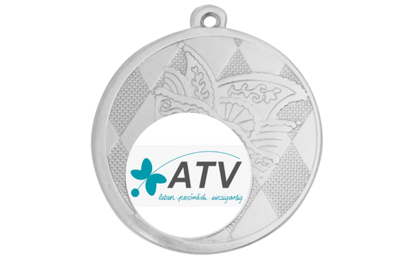 Karnevals Medaille D121 - 50 mm / Silber