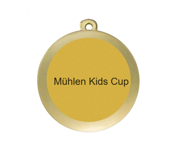 Medaille Fußball D101 / 59x39 mm - Gold / 59x39 mm