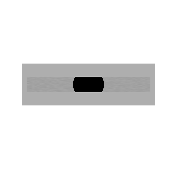 Edelstahl-Klingel rund 81200 - Silber matt / 70x6 mm