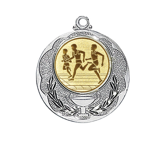 Medaille 028L Ø 40 mm - Silber / 50 mm