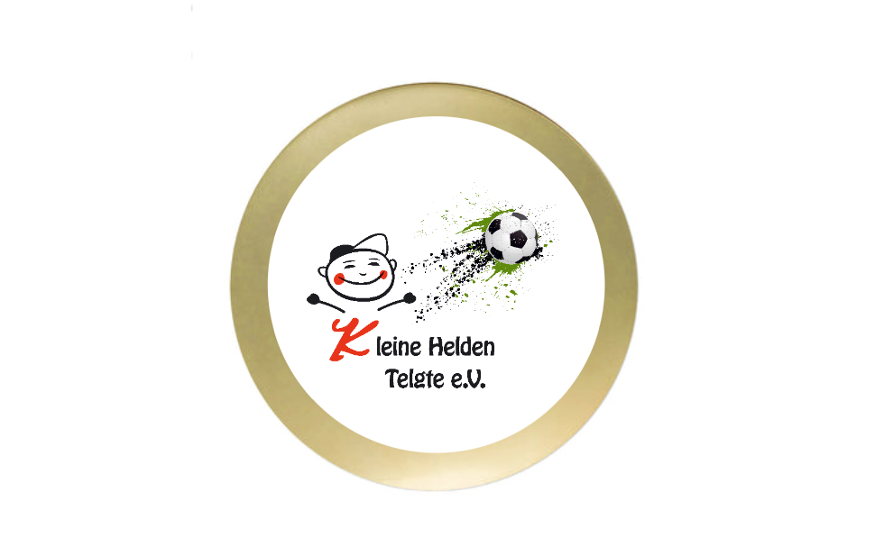 Fussballpokal 3939 - Altgold / 33 cm