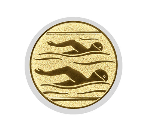 Glastrophäe 136-4 Schild & Emblem - 15 cm / Blau