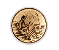 Glastrophäe 136-4 Schild & Emblem - 15 cm / Blau