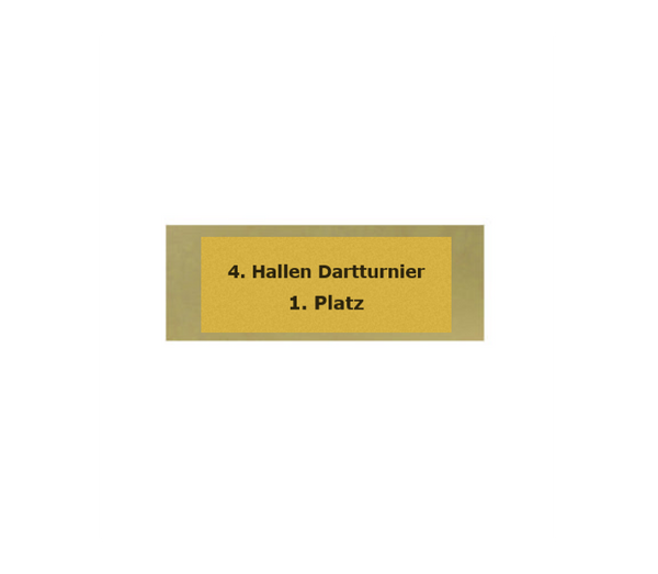 Glas Pokal Dart FG011 - 19 cm / Transparent Schwarz