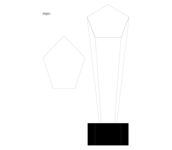 Fortress Award 79091 - Laser-Gravur / Gefrostet / Klar / 29 cm