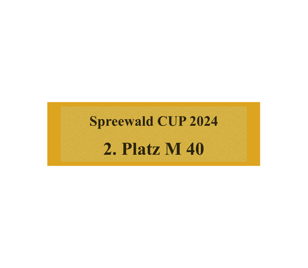 Gravurschild Gold selbstklebend - Gold / 50 x 15 mm