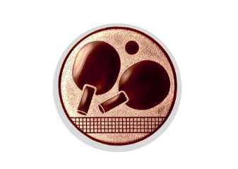 Glastrophäe 136-3 Schild & Emblem - 18 cm / Blau Spiegelglas