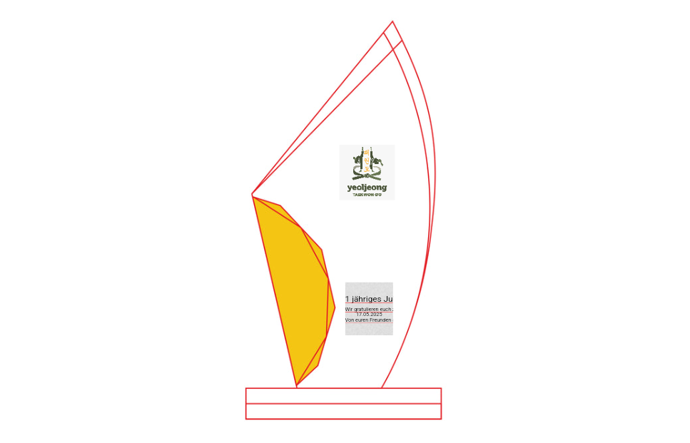 Jewel Award 73452 - Laser-Gravur / Gold / 23.5 cm