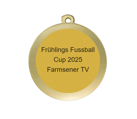 Medaille Fußball D101 / 59x39 mm - Gold / 59x39 mm