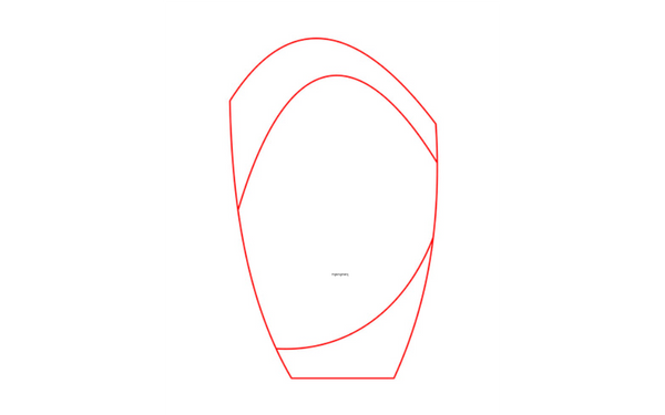 Glaspokal W55 rot - Rot/Transparent / 16.5 cm