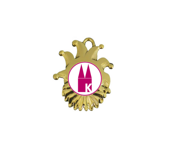 Karnevals Medaille ZM00165 - Gold / 60x50mm