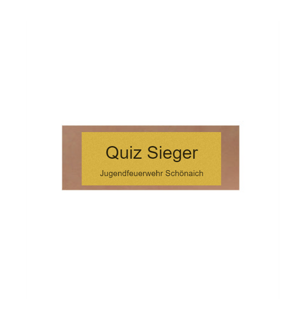 Glas Pokal Feuerwehr FG039 - 15 cm / Transparent Schwarz