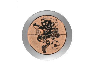 Fußballpokal 3949 - 14 cm / Silber Gold