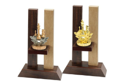 Holz Trophäe Schach FX031/P031 - Auswahl Gold / 23 cm