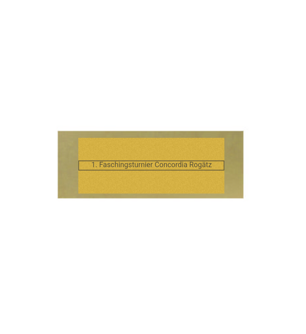 Glas Pokal Badminton FG014 - 19 cm / Transparent Schwarz