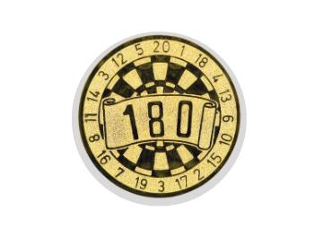 Glastrophäe 136-2 Schild & Emblem - Bunt / 22 cm