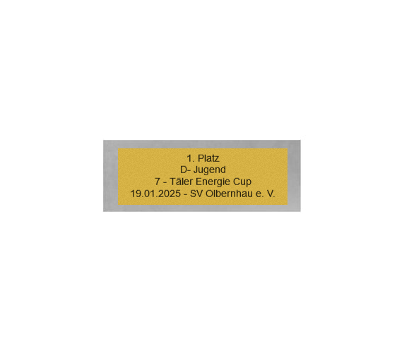 Fußball Pokal FG401 - Silber Mehrfarbig / 30 cm