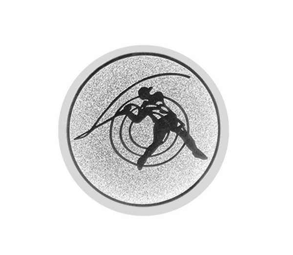 Wellenschliffpokal Schild & Emblem - Transparent / 20 cm