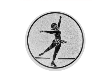 Glas Ständer W19x Schild & Emblem - 17.5 cm / Auswahl Rot