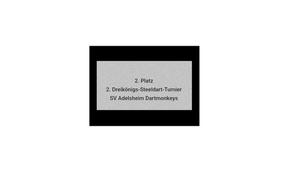 Pokalserie X161 Dart - Silber Mehrfarbig / 26.5 cm
