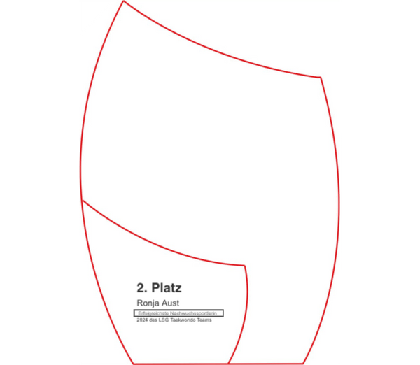 Glas Pokal Blau 8808-L - Transparent Blau / 16.5 cm / Laser-Gravur