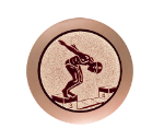 Glas Pokal 8808 blau Schild & Emblem - Transparent Blau / 16.5 cm