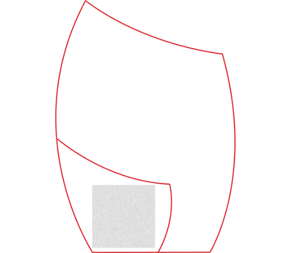 Glas Pokal Blau 8808-L - Transparent Blau / 20.5 cm / Laser-Gravur