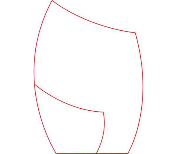 Glas Pokal Blau 8808-L - Transparent Blau / 16.5 cm / Laser-Gravur