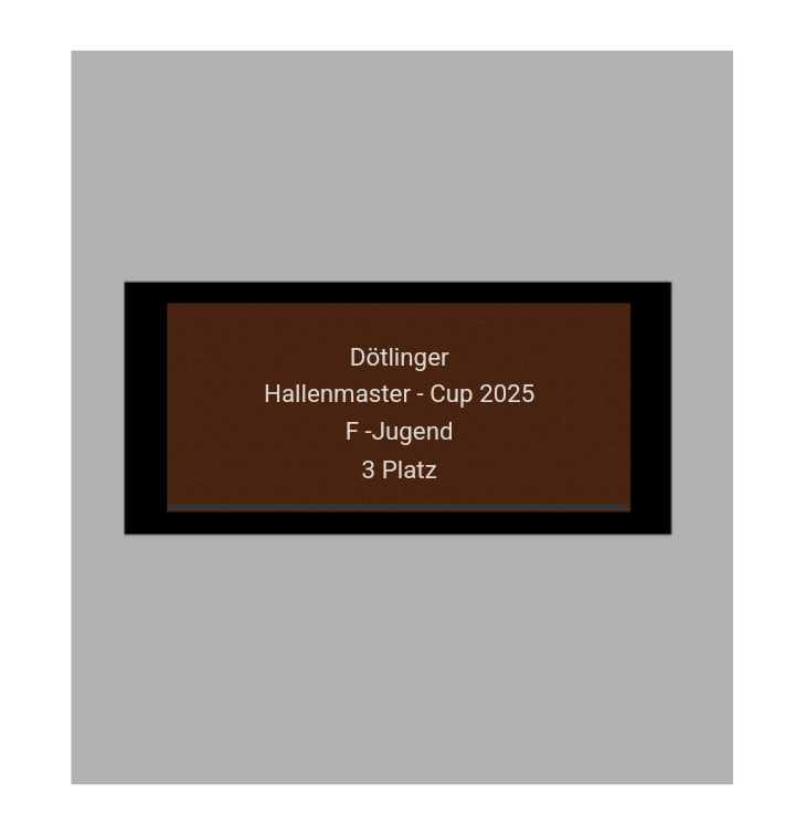 Fussballpokal 87-0 - Gold Schwarz / 39 cm