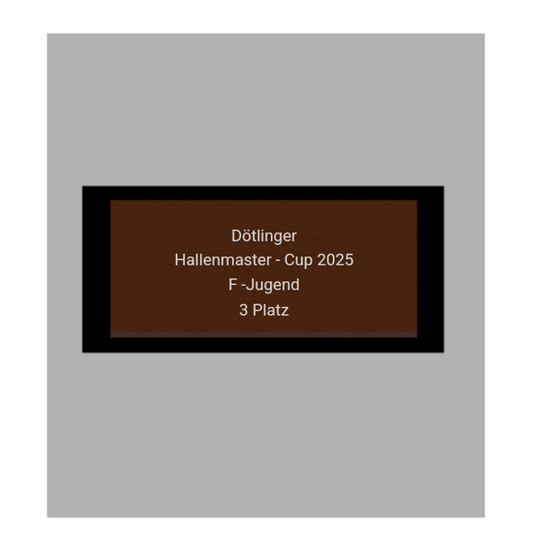 Fussballpokal 87-0 - Gold Schwarz / 39 cm