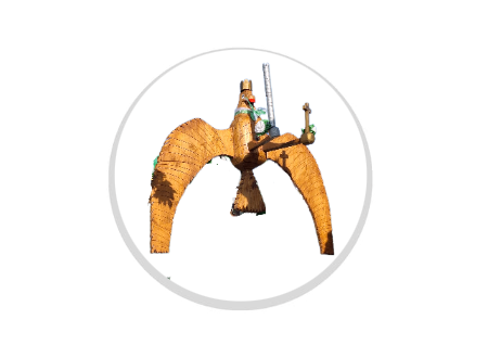 Glas Ständer W19x Schild & Emblem - 21.5 cm / Auswahl Weiß