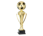 Fussballpokal 87-0 - Gold Schwarz / 47 cm