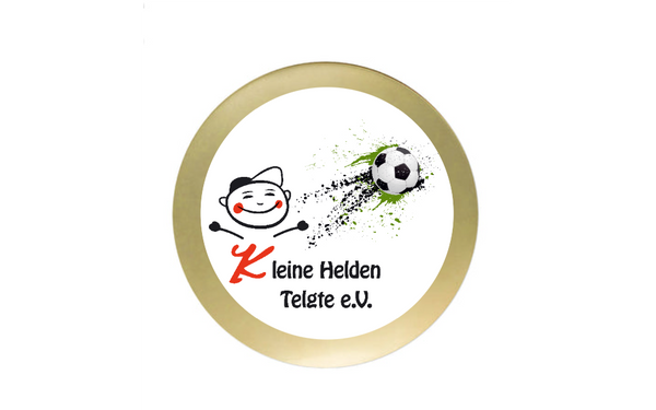 Fussballpokal 3939 - Altgold / 33 cm