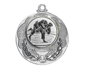 Medaille 028L Ø 40 mm - Silber / 50 mm