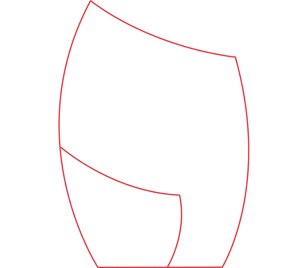 Glas Pokal Blau 8808-L - Transparent Blau / 20.5 cm / Laser-Gravur