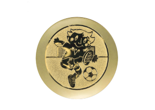 Glastrophäe 136-4 Schild & Emblem - 18 cm / Blau