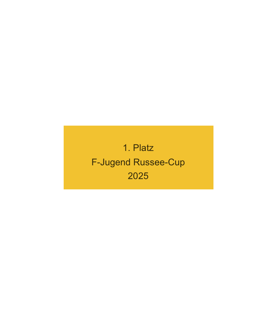 Fussballpokal 87-0 - Gold Schwarz / 55 cm
