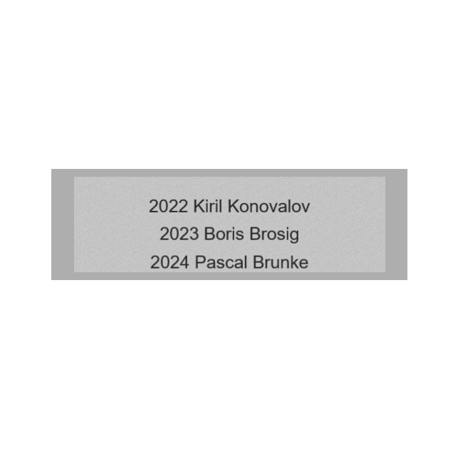 Gravurschild Silber selbstklebend - Silber / 80 x 25 mm