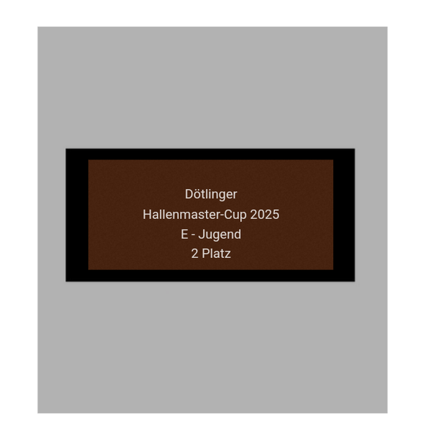 Fussballpokal 87-0 - Gold Schwarz / 39 cm