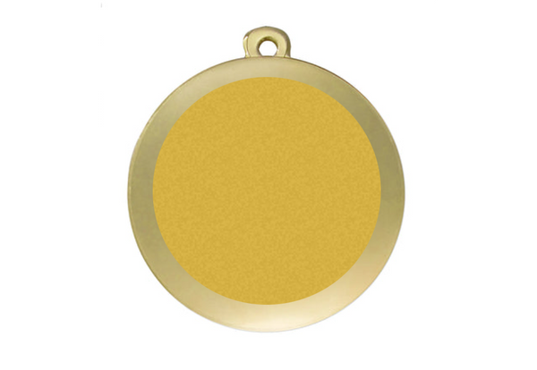 Medaille Fußball D112A Ø 50mm - Gold / 50 mm