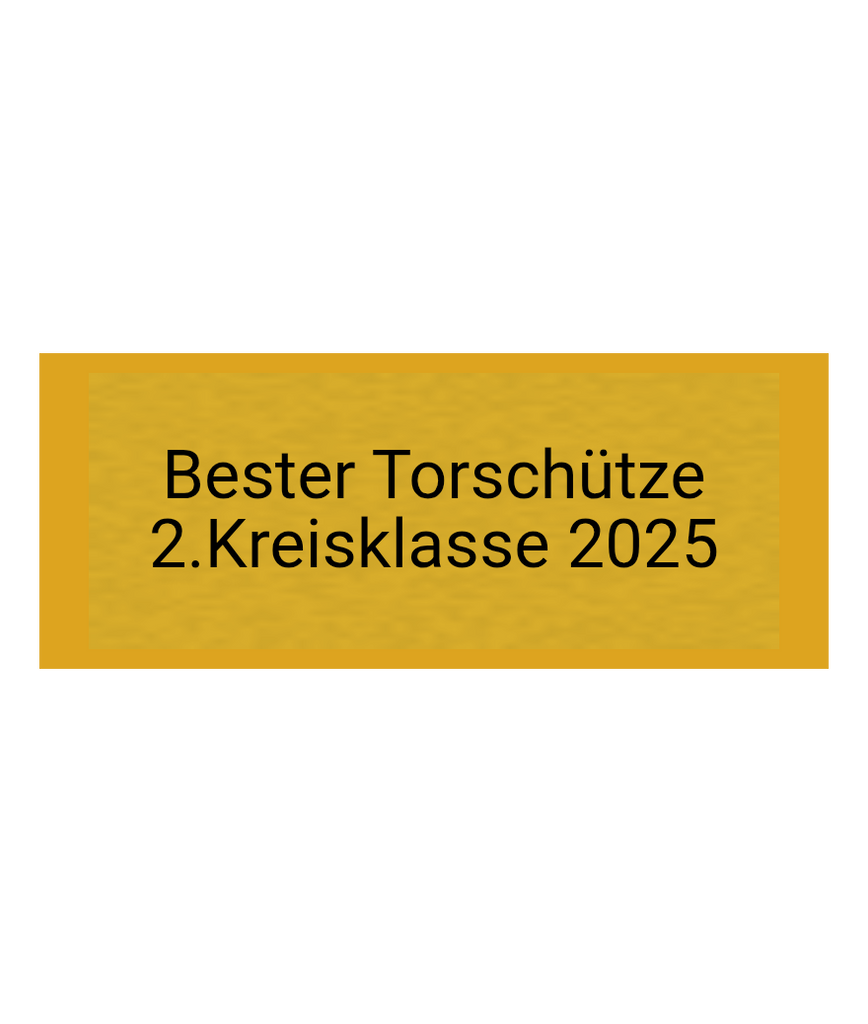 Gravurschild Gold selbstklebend - Gold / 50 x 20 mm