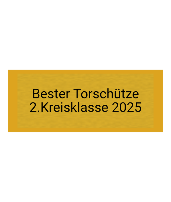 Gravurschild Gold selbstklebend - Gold / 50 x 20 mm